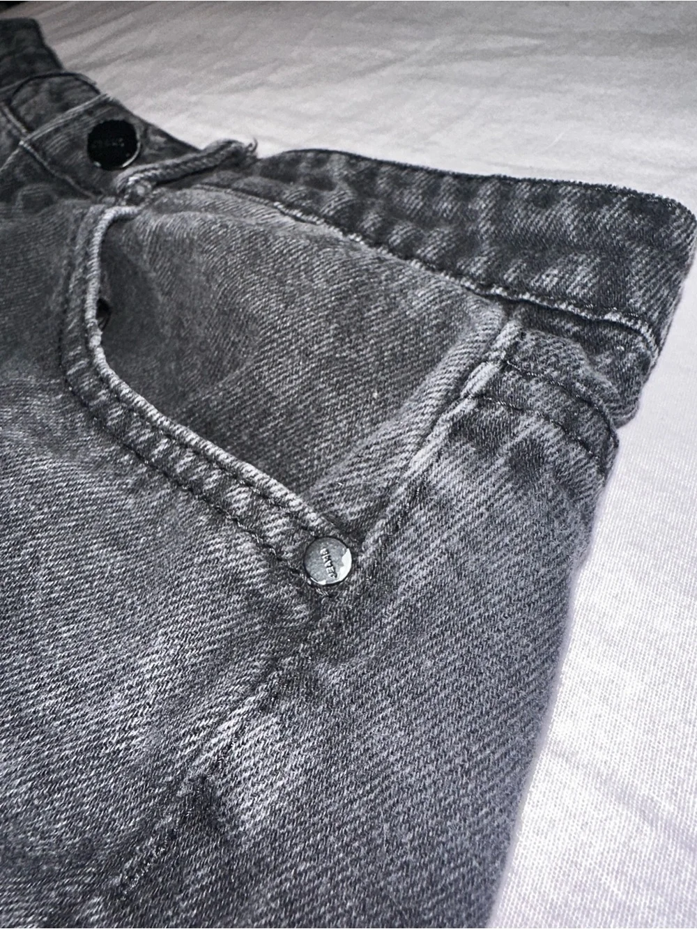 Distressed Black Denim Women's Cutoff Shorts